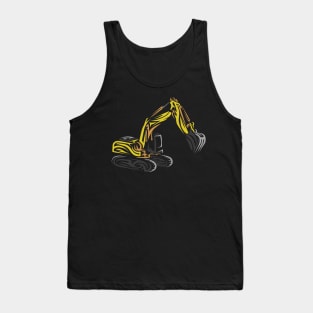 Excavator tribal Tank Top